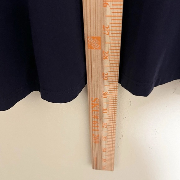 New Croft & Barrow 3X Navy Blue Sleeveless Ruffle V Neck Top Knit Women - Picture 8 of 8